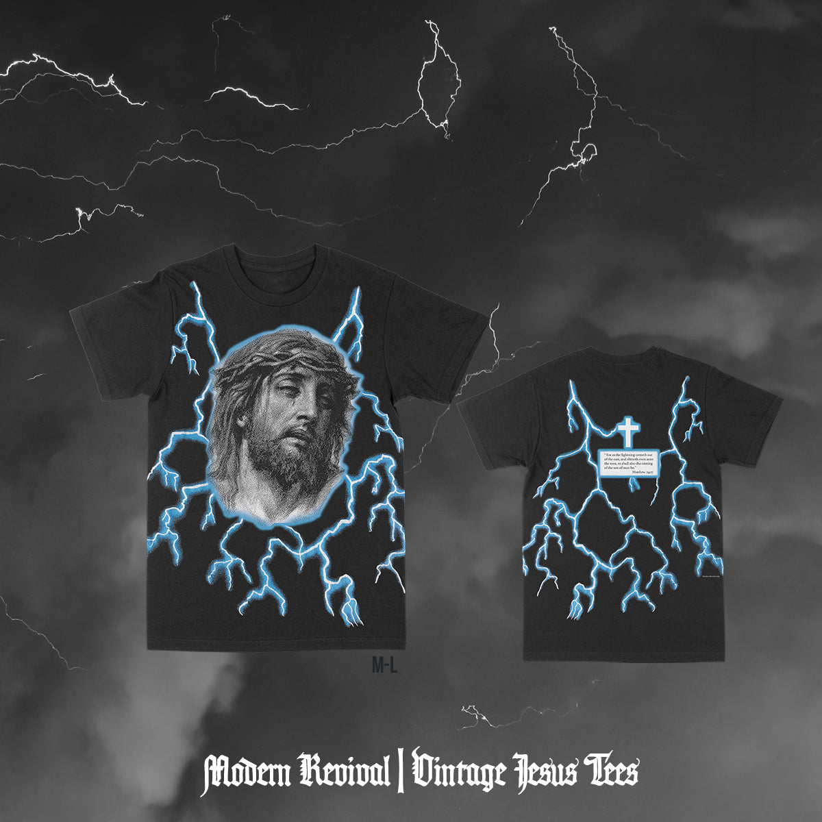Vintage lightning shirt top