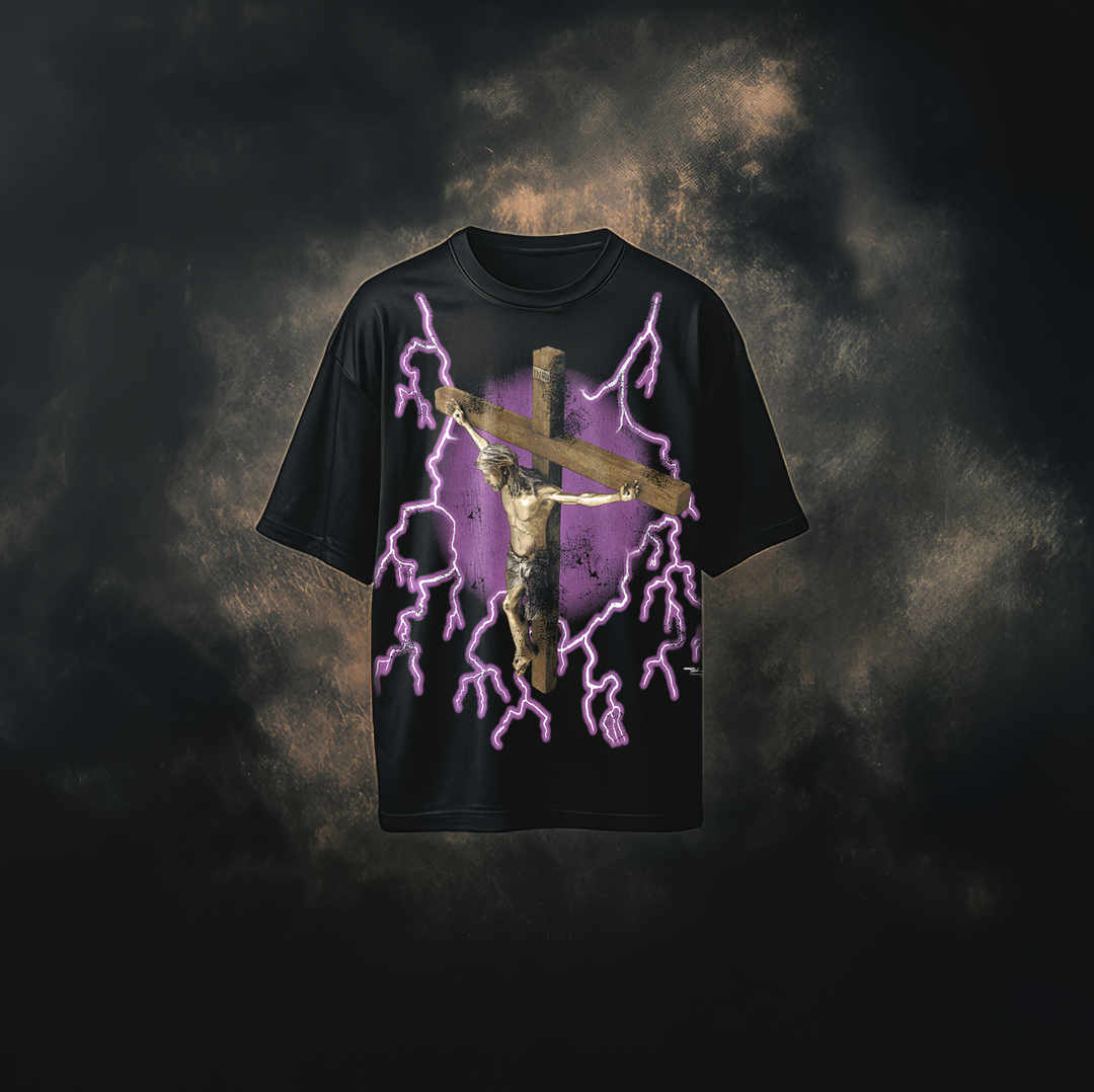 "Lightning Strikes " Jesus American Thunder  - Purple