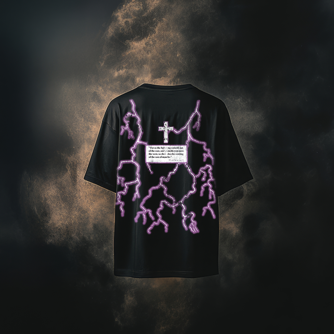 "Lightning Strikes " Jesus American Thunder  - Purple